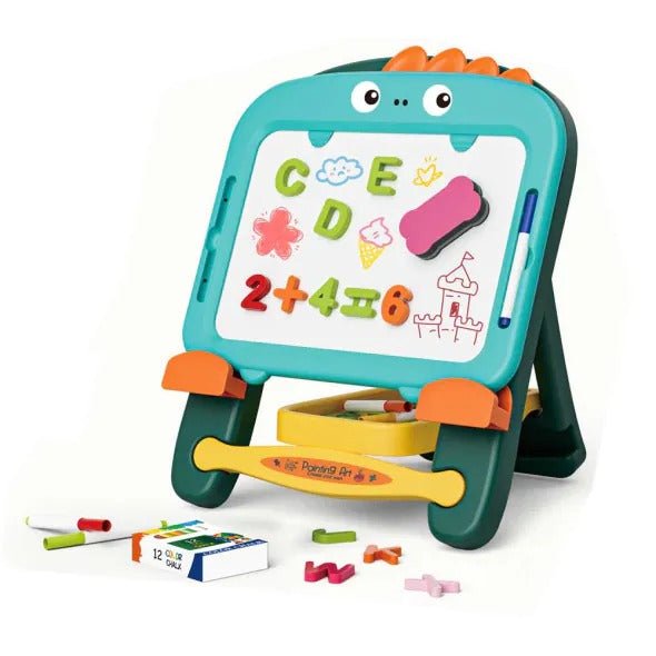 2 IN 1 REVERSIBLE WHITE & BLACK MAGNETIC LEARNING BOARD