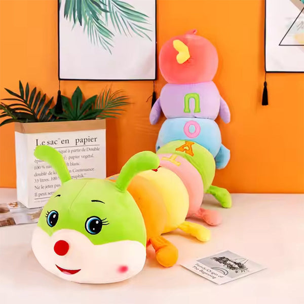 COLORFUL SOFT CATERPILLAR PLUSH PILLOW - 110CM