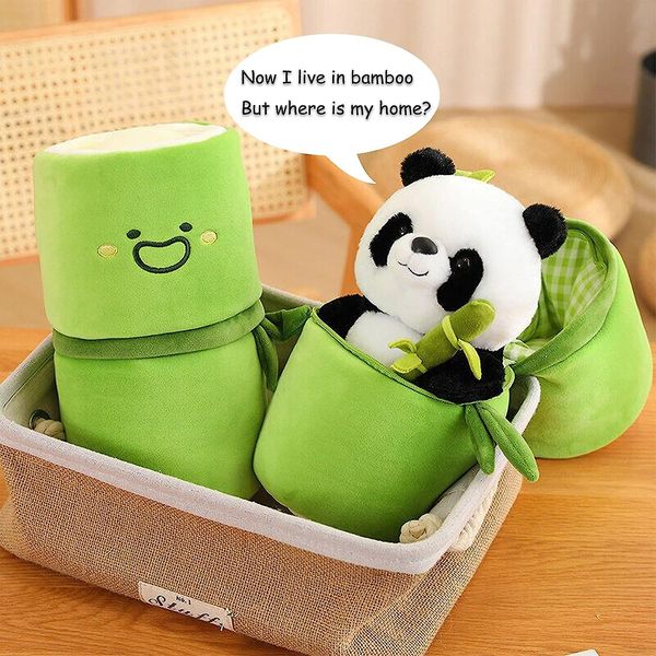 2 IN 1 CUTE BAMBOO PANDA PLUSH TOY
