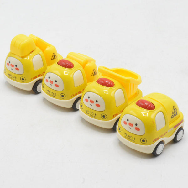 DIECAST MINI CARTOON CAR - SET OF 4