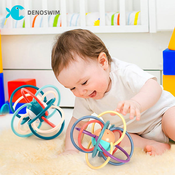 COLORFUL BABY RATTLE & TEETHER TOY