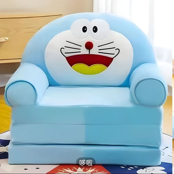 2 IN 1 FOLDABLE BABY SOFA-SEATER FOR KIDS - DORAEMON