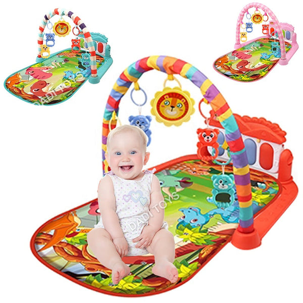 MULTIFUNCTIONAL ANIMAL DESIGN BABY PLAY MAT WITH PIANO