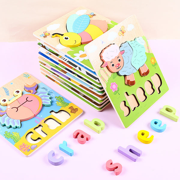 ASSORTED WOODEN ANIMAL PUZZLE FOR KIDS