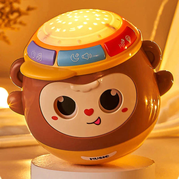MONKEY TUMBLER HAND DRUM MUSICAL TOY