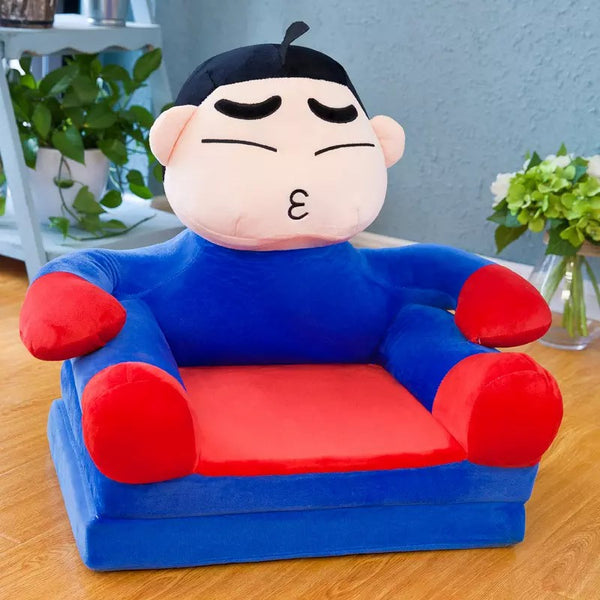 2 IN 1 FOLDABLE BABY SOFA-SEATER FOR KIDS - SUPER MAN