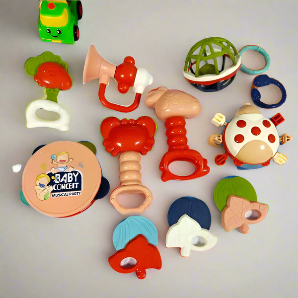 PREMIUM BABY RATTLES BOX – PACK OF 10