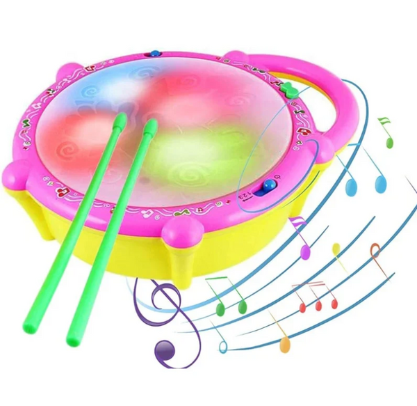MULTI-COLORED MUSICAL FLASH DRUM TOY