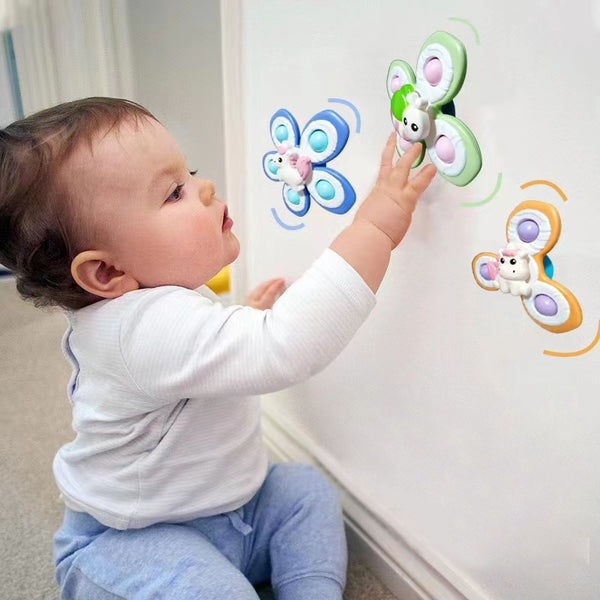 BABY SPINNING RATTLE FIDGET TOY - 3 PCS