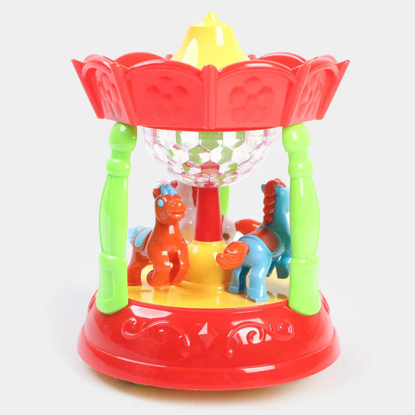 CLASSIC HORSE SWING TOY WITH 3D LIGHTS & MUSIC